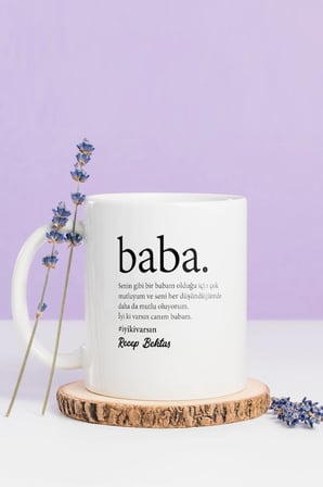 Alya Gift Shop Kişiye Özel Baba Kupa Bardak