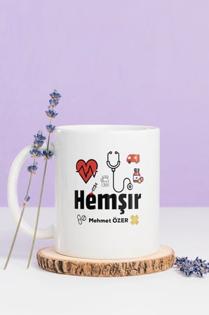 Alya Gift Shop Kişiye Özel Hemşir Kupa Bardak