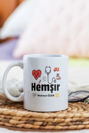 Alya Gift Shop Kişiye Özel Hemşir Kupa Bardak