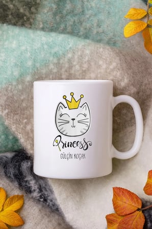 Alya Gift Shop Kişiye Özel Princess Kupa Bardak