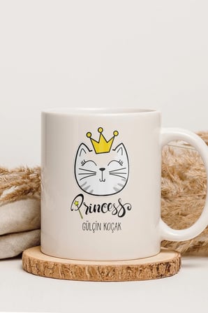 Alya Gift Shop Kişiye Özel Princess Kupa Bardak