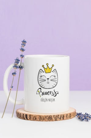 Alya Gift Shop Kişiye Özel Princess Kupa Bardak