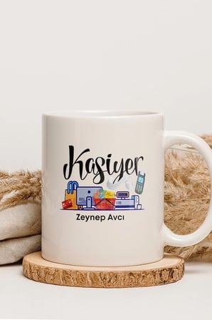 Alya Gift Shop Kişiye Özel Kasiyer Kupa Bardak