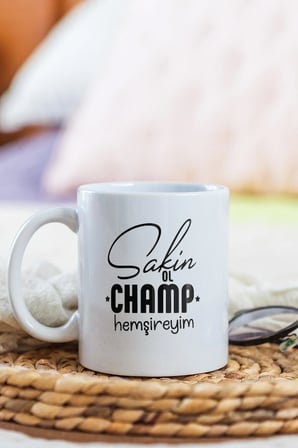 Alya Gift Shop Kişiye Özel Sakin Champ Kupa Bardak