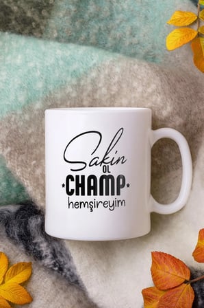 Alya Gift Shop Kişiye Özel Sakin Champ Kupa Bardak