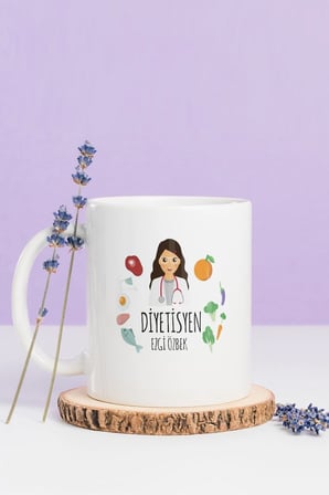 Alya Gift Shop Kişiye Özel Diyetisyen Kupa Bardak