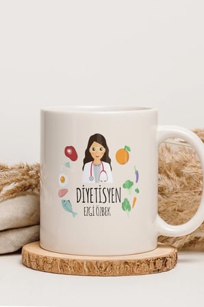 Alya Gift Shop Kişiye Özel Diyetisyen Kupa Bardak