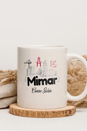 Alya Gift Shop Kişiye Özel Mimar Kupa Bardak