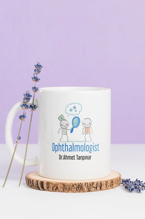 Alya Gift Shop Kişiye Özel Ophthalmologist Kupa Bardak