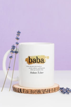 Alya Gift Shop Kişiye Özel Baba Kupa Bardak