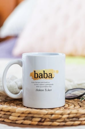 Alya Gift Shop Kişiye Özel Baba Kupa Bardak