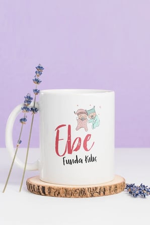Alya Gift Shop Kişiye Özel Ebe Kupa Bardak