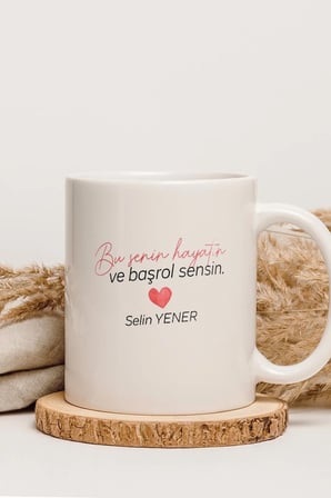 Alya Gift Shop Kişiye Özel Yeni Hayatım Ve Başrol Sensin Kupa Bardak