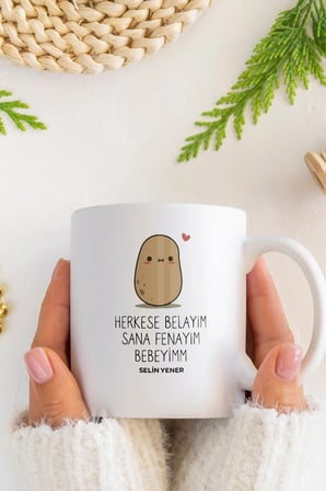 Alya Gift Shop Kişiye Özel Herkese Belayım Sana Fenayım Kupa Bardak