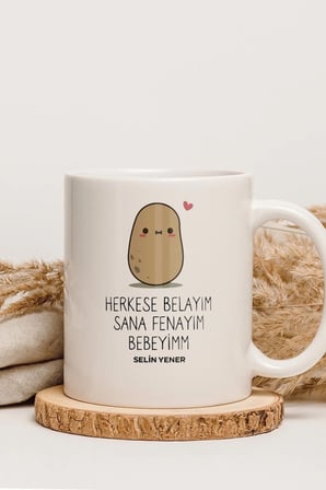 Alya Gift Shop Kişiye Özel Herkese Belayım Sana Fenayım Kupa Bardak