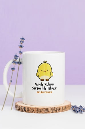Alya Gift Shop Kişiye Özel Ruhum Serselilik İstiyor Kupa Bardak