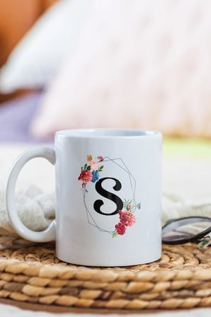Alya Gift Shop Kişiye Özel S Harfli Kupa Bardak