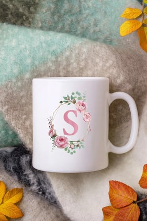 Alya Gift Shop Kişiye Özel S Harfli Kupa Bardak