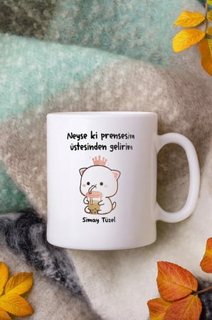Alya Gift Shop Kişiye Özel Neyse Ki Prensesim Kupa Bardak