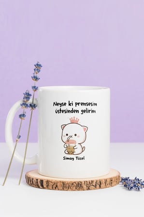 Alya Gift Shop Kişiye Özel Neyse Ki Prensesim Kupa Bardak