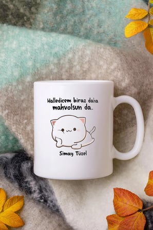 Alya Gift Shop Kişiye Özel Halledicem Biraz Daha Mahvolsun Kupa Bardak