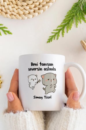Alya Gift Shop Kişiye Özel Tanısan Seversin Kupa Bardak