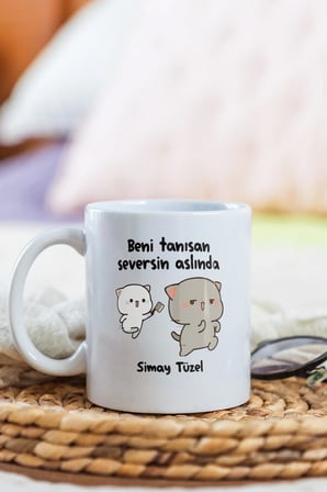 Alya Gift Shop Kişiye Özel Tanısan Seversin Kupa Bardak