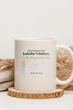 Alya Gift Shop Kişiye Özel Kadınlar Günü Kupa Bardak