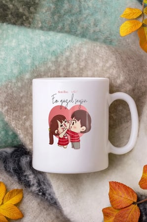 Alya Gift Shop Kişiye Özel En Güzel Şeysin Kupa Bardak