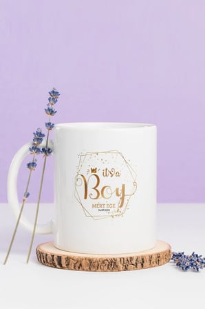Alya Gift Shop Kişiye Özel It's A Boy Kupa Bardak