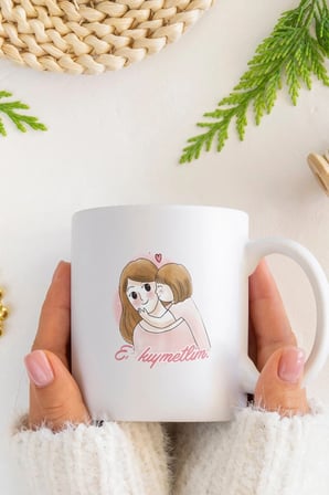 Alya Gift Shop Kişiye Özel En Kıymetlim Kupa Bardak