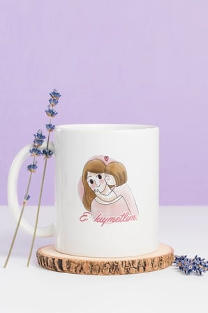 Alya Gift Shop Kişiye Özel En Kıymetlim Kupa Bardak