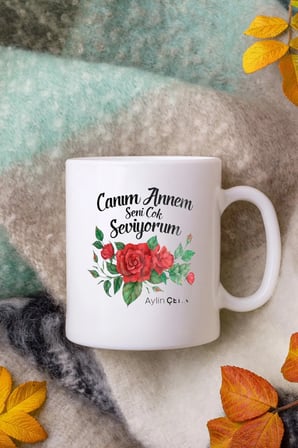 Alya Gift Shop Kişiye Özel Canım Annem Kupa Bardak