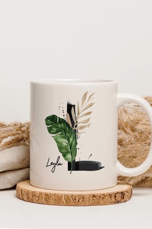 Alya Gift Shop Kişiye Özel L Harfli Kupa Bardak
