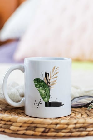 Alya Gift Shop Kişiye Özel L Harfli Kupa Bardak