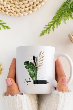 Alya Gift Shop Kişiye Özel L Harfli Kupa Bardak