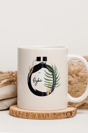 Alya Gift Shop Kişiye Özel Ö Harfli Kupa Bardak