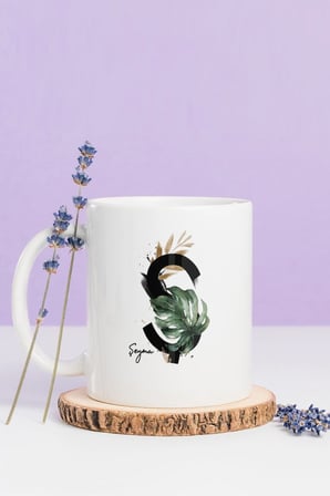 Alya Gift Shop Kişiye Özel Ş Harfli Kupa Bardak