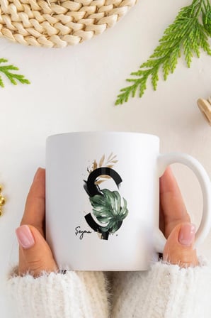 Alya Gift Shop Kişiye Özel Ş Harfli Kupa Bardak