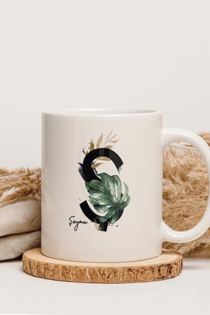 Alya Gift Shop Kişiye Özel Ş Harfli Kupa Bardak