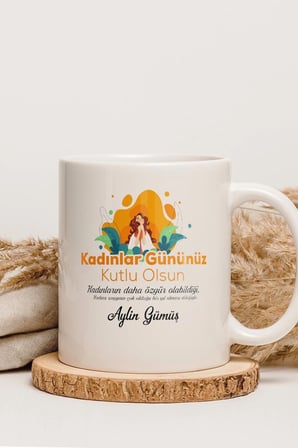 Alya Gift Shop Kişiye Özel Kadınlar Günü Kupa Bardak