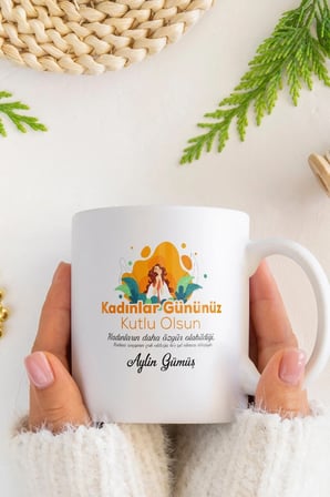Alya Gift Shop Kişiye Özel Kadınlar Günü Kupa Bardak