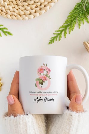 Alya Gift Shop Kişiye Özel Kadınlar Günü Kupa Bardak
