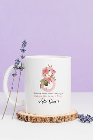 Alya Gift Shop Kişiye Özel Kadınlar Günü Kupa Bardak