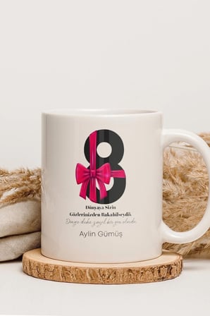 Alya Gift Shop Kişiye Özel Kadınlar Günü Kupa Bardak