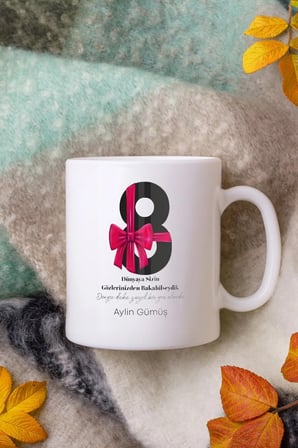 Alya Gift Shop Kişiye Özel Kadınlar Günü Kupa Bardak