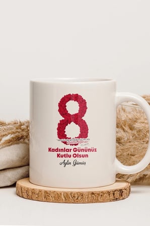 Alya Gift Shop Kişiye Özel Kadınlar Günü Kupa Bardak