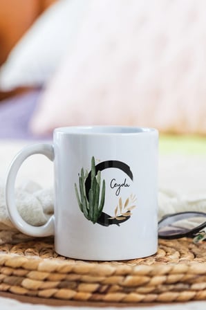 Alya Gift Shop Kişiye Özel C Harfli Kupa Bardak