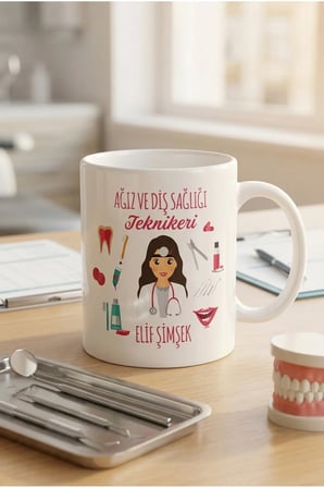 Alya Gift Shop Kişiye Özel Ağız Ve Diş Sağlığı Teknikeri Kupa Bardak