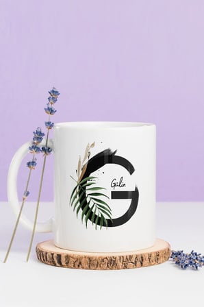 Alya Gift Shop Kişiye Özel G Harfli Kupa Bardak